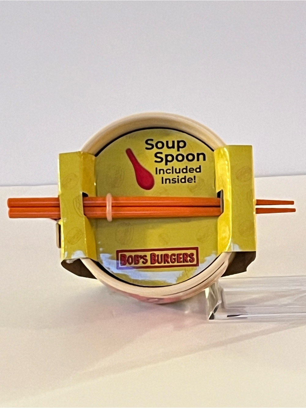 Bob's Burgers Ramen Bowl Set with Chopsticks and Spoon - Picture 3 of 8